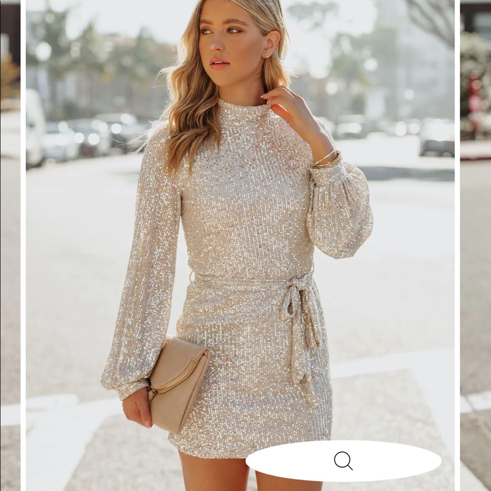 Leora sequin mini dress